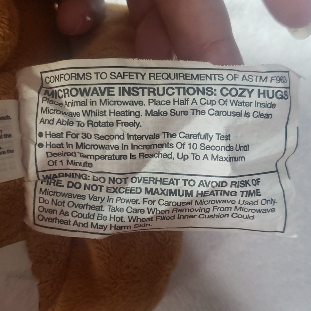 Cozy Hugs Aromatherapy lavender brown warm up bear - Picture 3 of 4